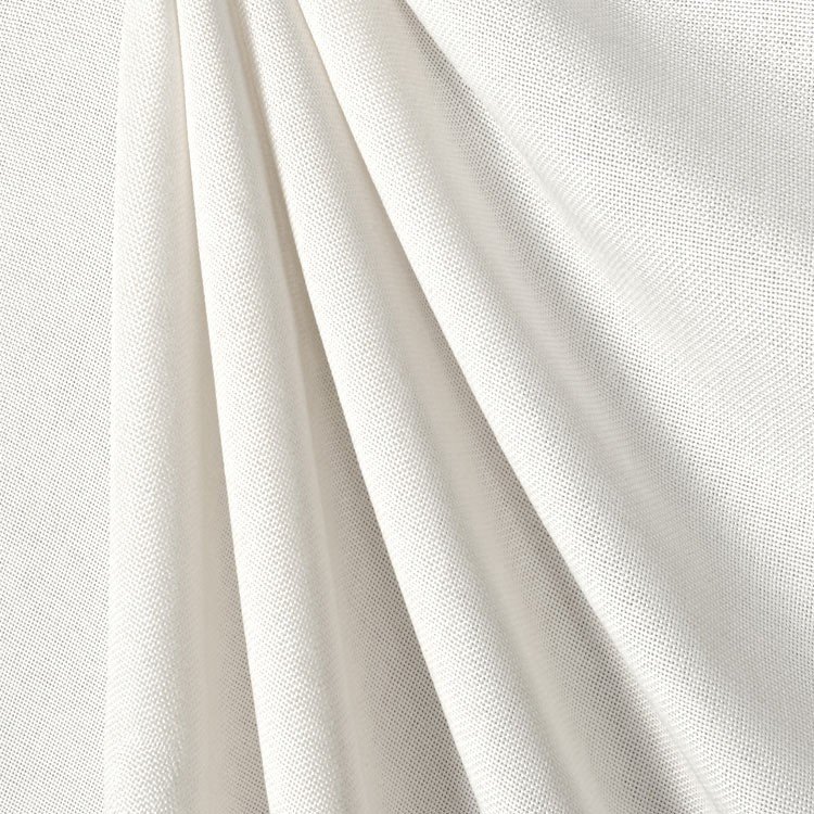 White Polyester Linen Fabric