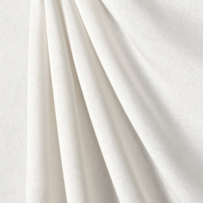 White Polyester Linen Fabric image 2 of 2