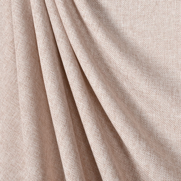 Taupe Polyester Linen Fabric image 2 of 2