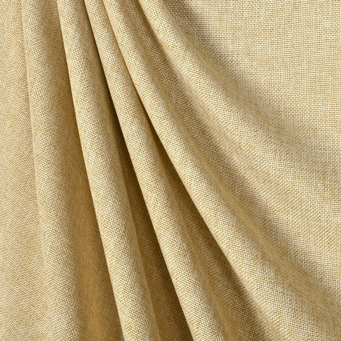 Light Gold Polyester Linen Fabric image 2 of 2