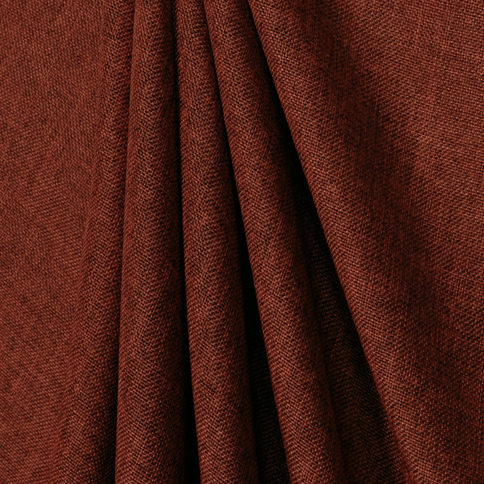 Maroon Polyester Linen Fabric image 2 of 2