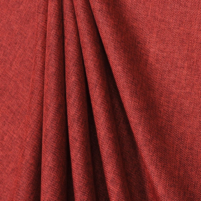 Burgundy Polyester Linen Fabric image 2 of 2
