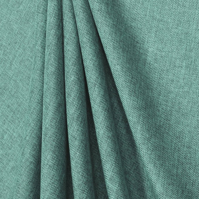 Seafoam Blue Polyester Linen Fabric image 2 of 2