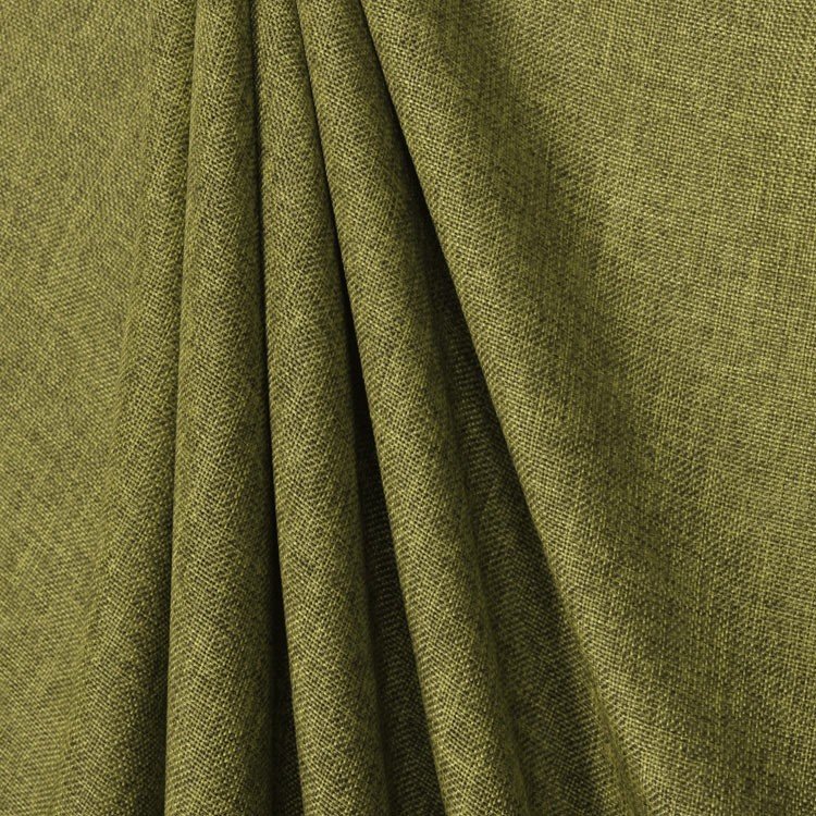 Cotton Hand Embroidery Fabric - Olive Green - Stitched Modern