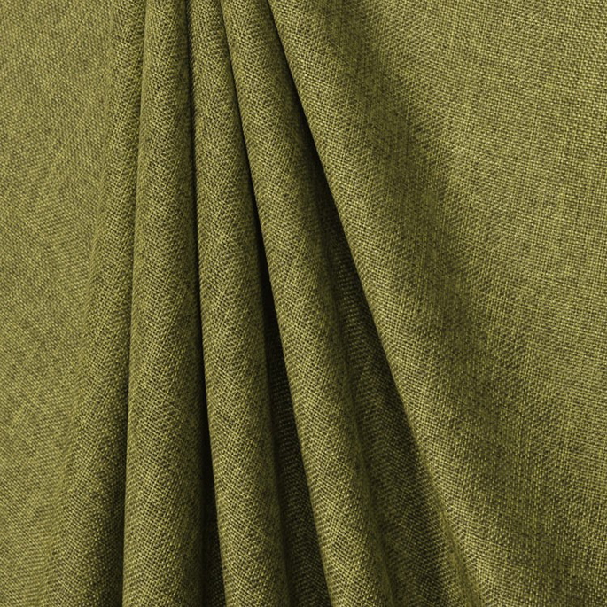 Olive Green Polyester Linen Fabric image 2 of 2