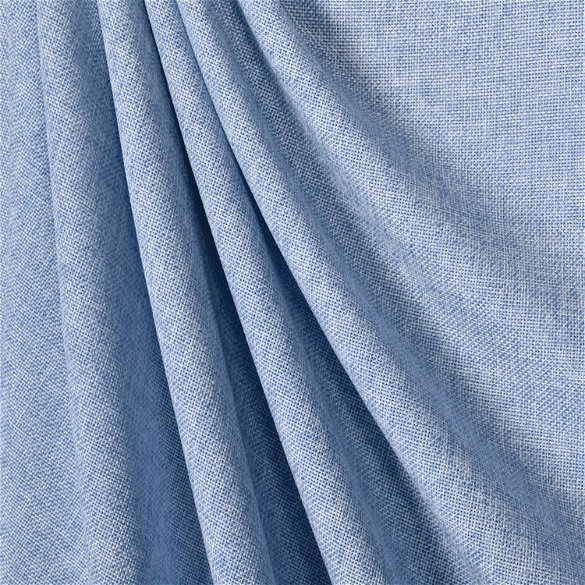 Baby Blue Polyester Linen Fabric | OnlineFabricStore