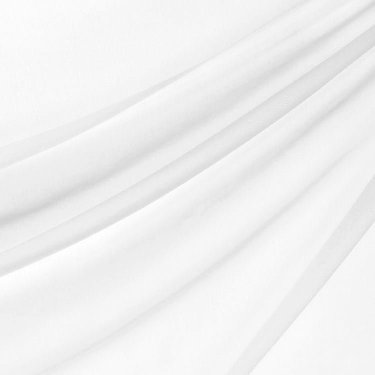 118 Inch White Voile Fabric