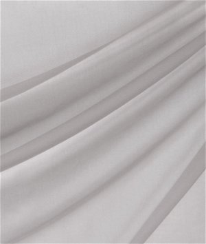 118 Inch Silver Voile Fabric