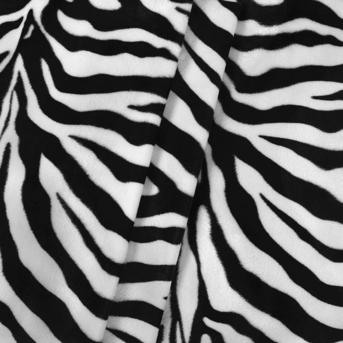 Big Zebra Velboa Faux Fur Fabric image 2 of 2
