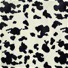 Black/White Cow Velboa Faux Fur Fabric - Image 1