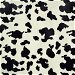 Black/White Cow Velboa Faux Fur Fabric thumbnail image 1 of 2