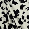 Black/White Cow Velboa Faux Fur Fabric - Image 2