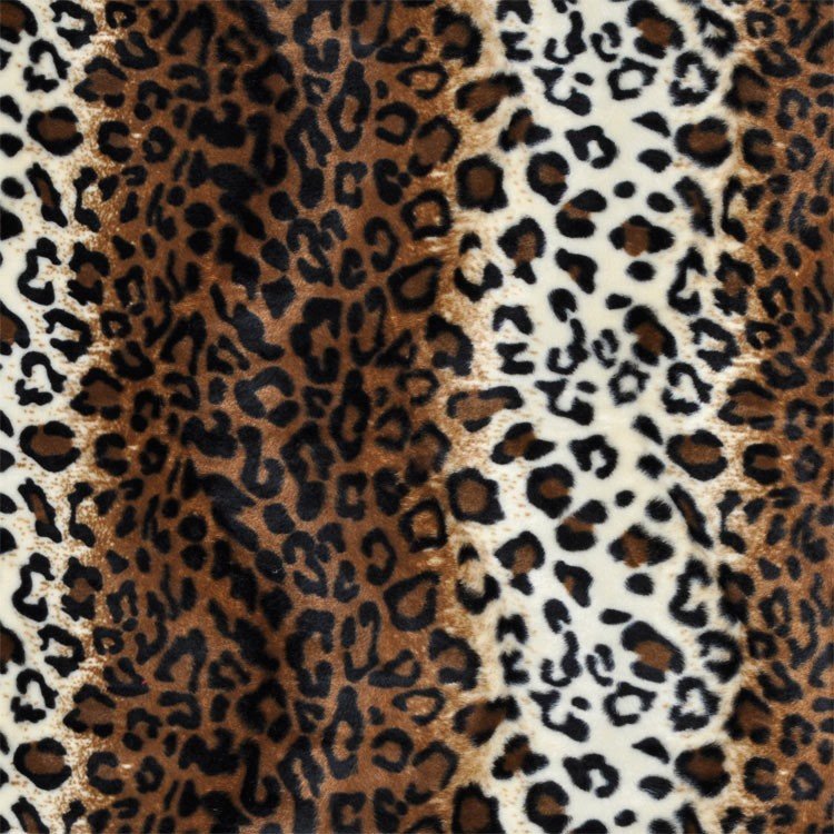 Brown Leopard Velboa Faux Fur Fabric | OnlineFabricStore