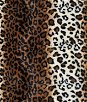 Brown Leopard Velboa Faux Fur Fabric