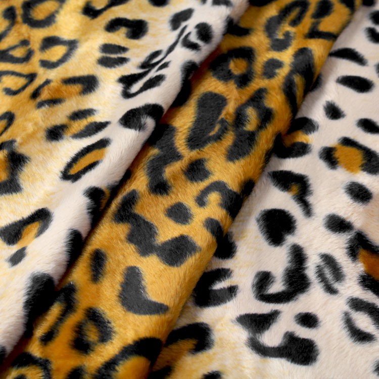 Single Jersey Polyester Fabric 60 Inches Wide Cheetah Animal Print