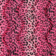 Pink Leopard Velboa Faux Fur Fabric
