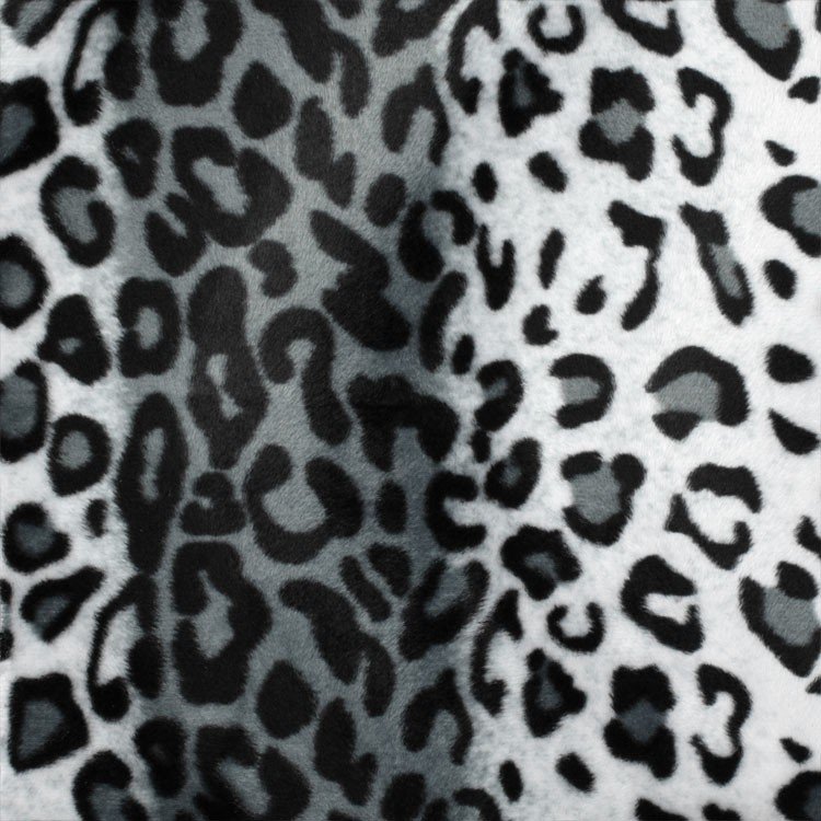 Snow Leopard Velboa Faux Fur Fabric | OnlineFabricStore