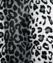 Snow Leopard Velboa Faux Fur Fabric