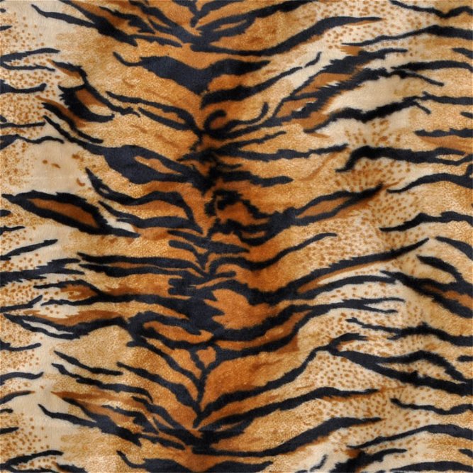 Gold Tiger Velboa Faux Fur Fabric