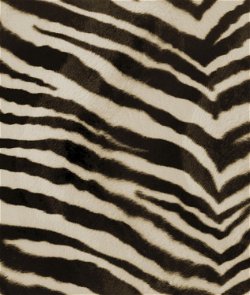 Brown Zebra Velboa Faux Fur