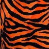 Orange Zebra Velboa Faux Fur Fabric - Image 1