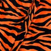 Orange Zebra Velboa Faux Fur Fabric - Image 2