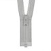 YKK 36" Chrome Gray #5 Plastic Vislon Open End Zipper