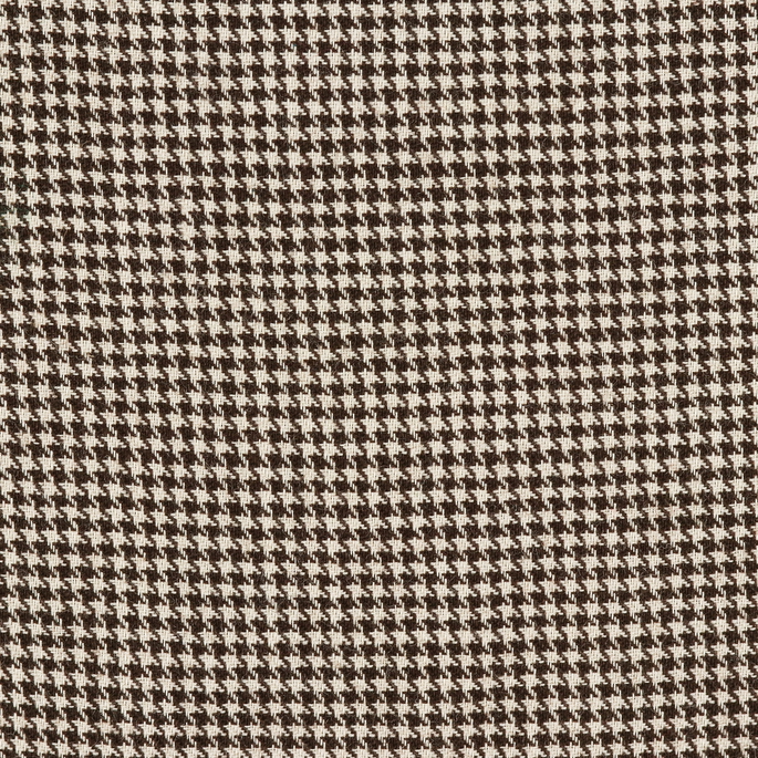 Dorrance Houndstooth Wool Chocolate/White Fabric image 1 of 2