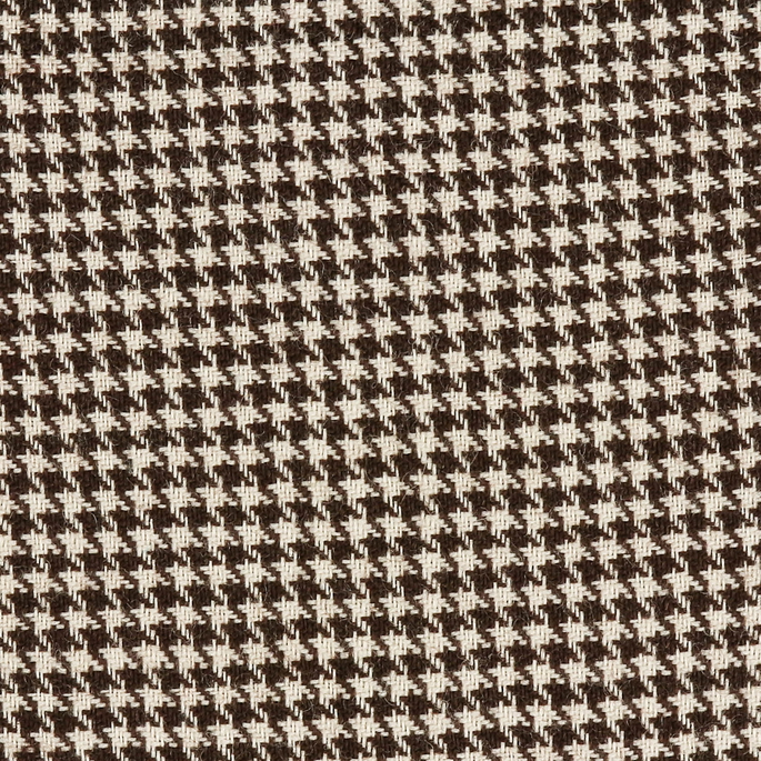 Dorrance Houndstooth Wool Chocolate/White Fabric image 2 of 2