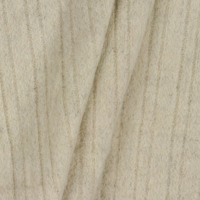 RK Classics Creswell Stripe Wool Fleece Natural Fabric image 2 of 2