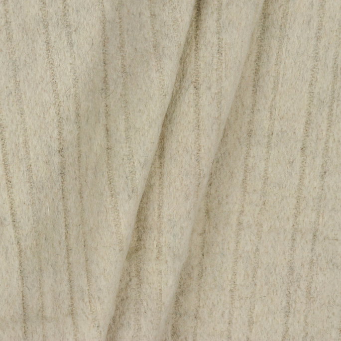 RK Classics Creswell Stripe Wool Fleece Natural Fabric image 2 of 2