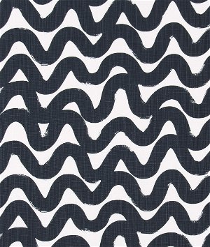 Premier Prints Wavy Peacoat Slub Linen Fabric