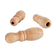 Hourglass Shape Wood Blind Cord Tassel - 5 Pack