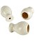 Off White Bell Shape Wood Blind Cord Tassel - 5 Pack