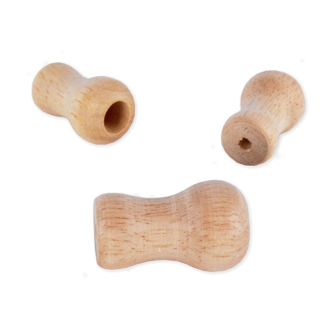 Vase Shape Wood Blind Cord Tassel - 5 Pack
