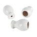 White Bell Shape Wood Blind Cord Tassel - 5 Pack