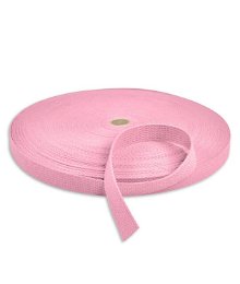 1" Pink Cotton Webbing