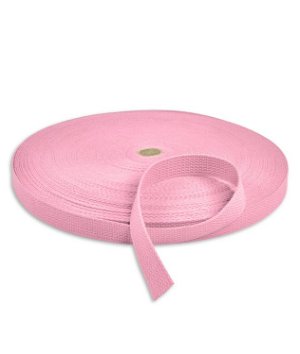 1 inch Pink Cotton Webbing