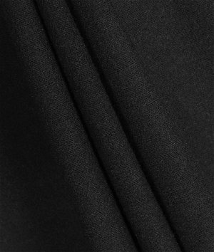 黑色羊毛混纺织物