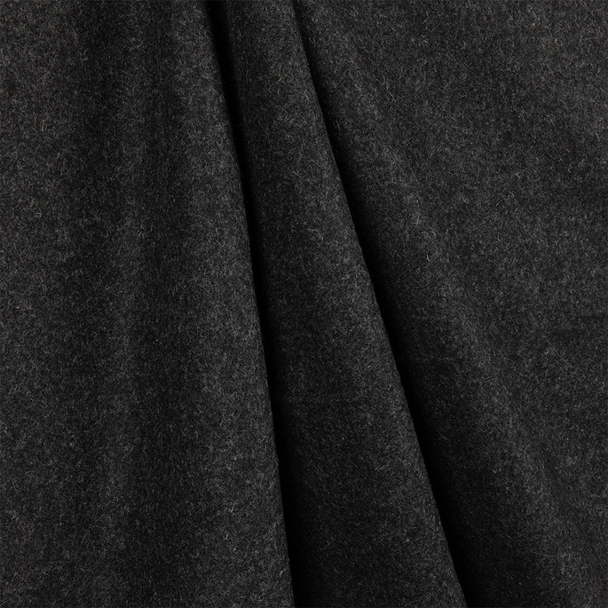 RK Classics Alander Wool Flannel Charcoal Fabric image 2 of 2