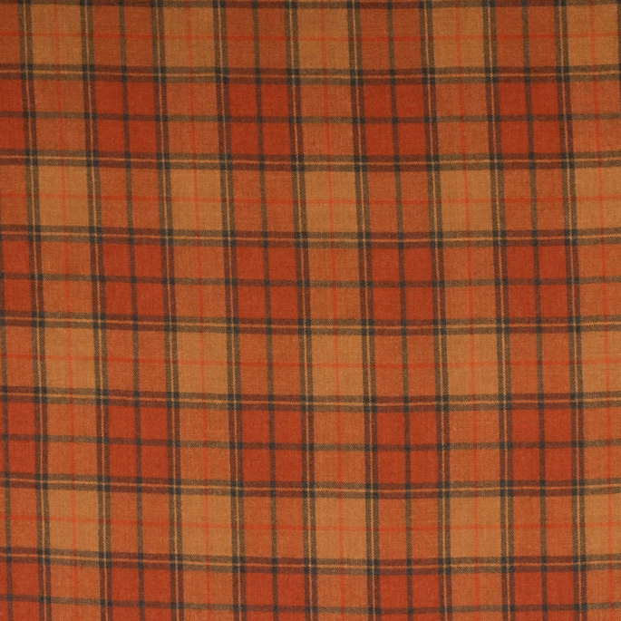 RK Classics Moseley Wool Plaid Copper Fabric image 1 of 2