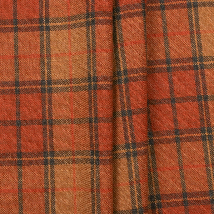 RK Classics Moseley Wool Plaid Copper Fabric image 2 of 2