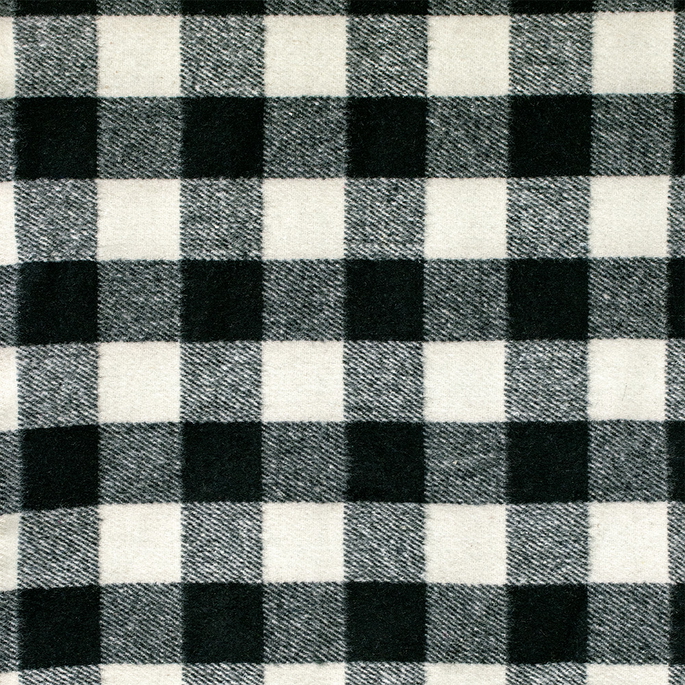 RK Classics Herman Wool Black/White Fabric image 1 of 2