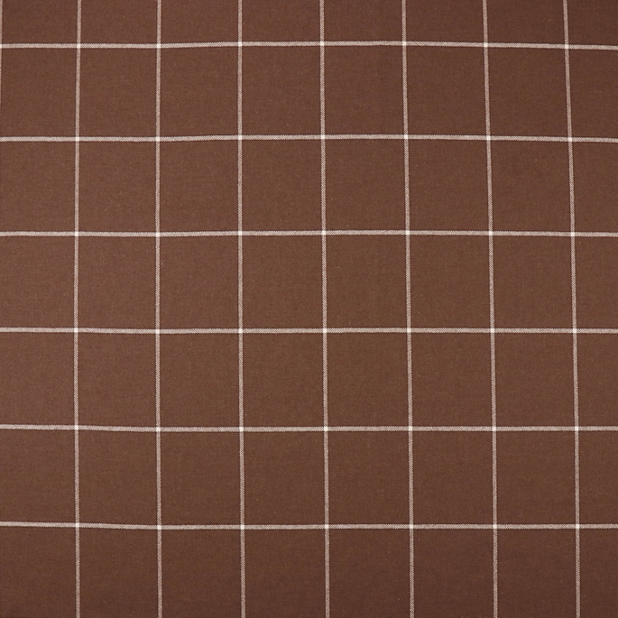 RK Classics Granville Wool Plaid Brown Fabric image 1 of 4