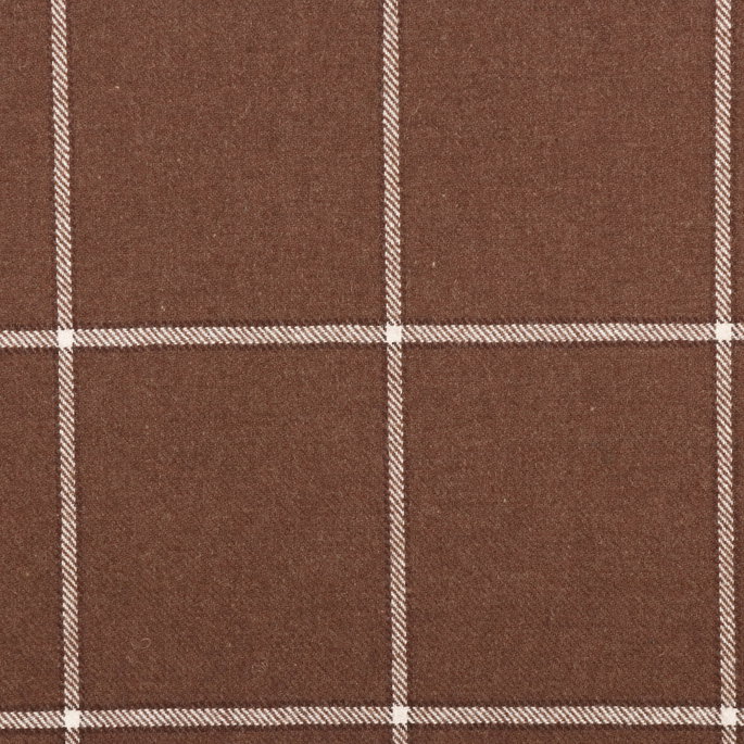RK Classics Granville Wool Plaid Brown Fabric image 2 of 4