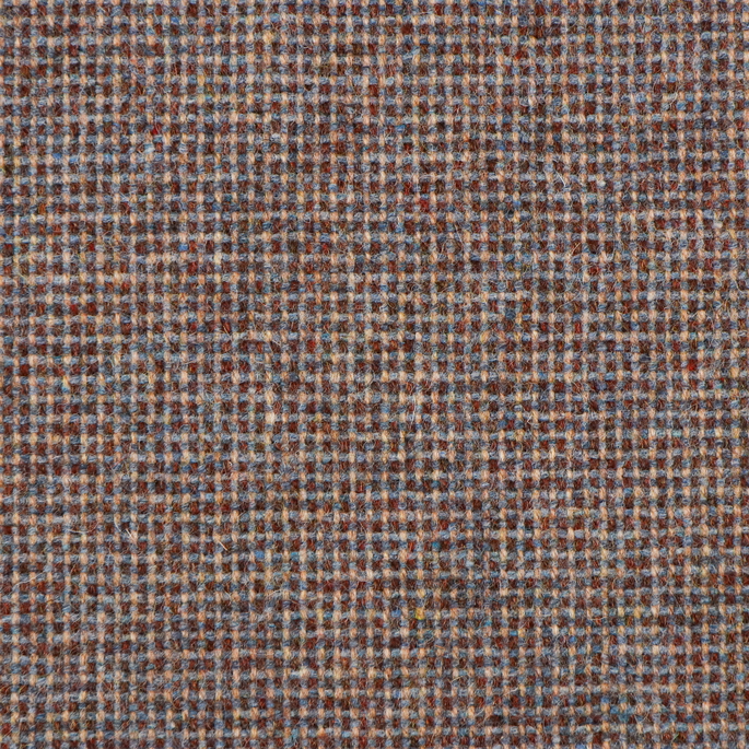 RK Classics Monterey Wool Blue/Copper Tweed Fabric image 1 of 3