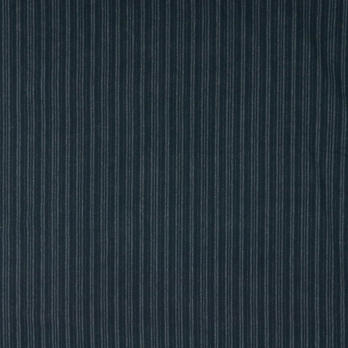 RK Classics Ashfield Stripe Wool Navy Fabric image 1 of 3