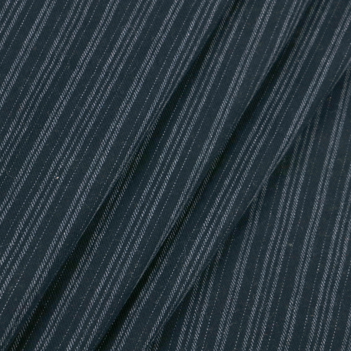 RK Classics Ashfield Stripe Wool Navy Fabric image 3 of 3