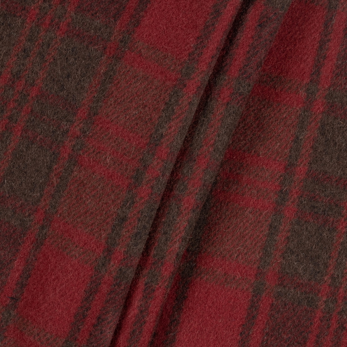 RK Classics Ellis Wool Plaid Red/Brown Fabric image 2 of 2