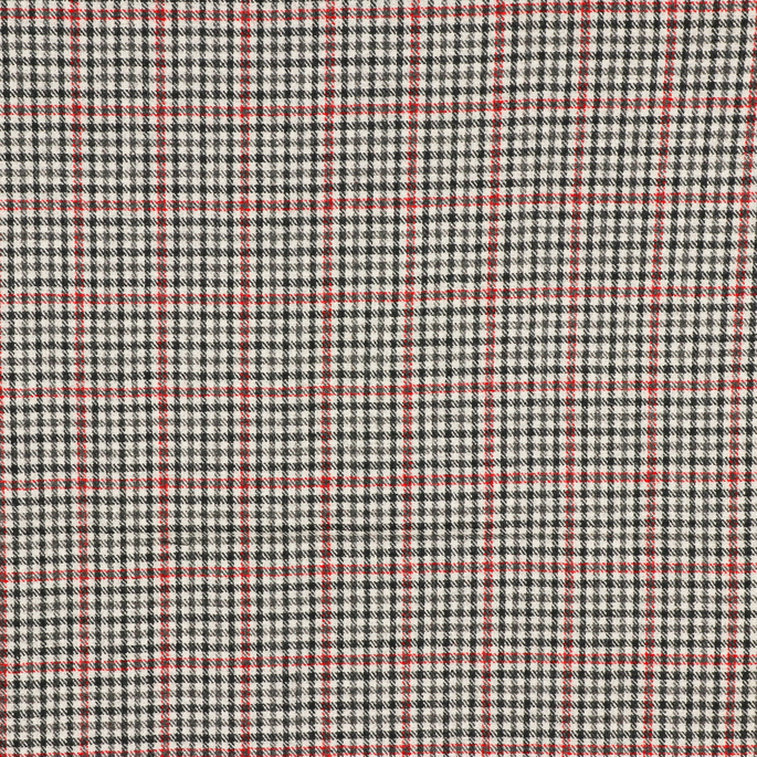 RK Classics Asbury Wool Plaid Black/Red Fabric image 1 of 3